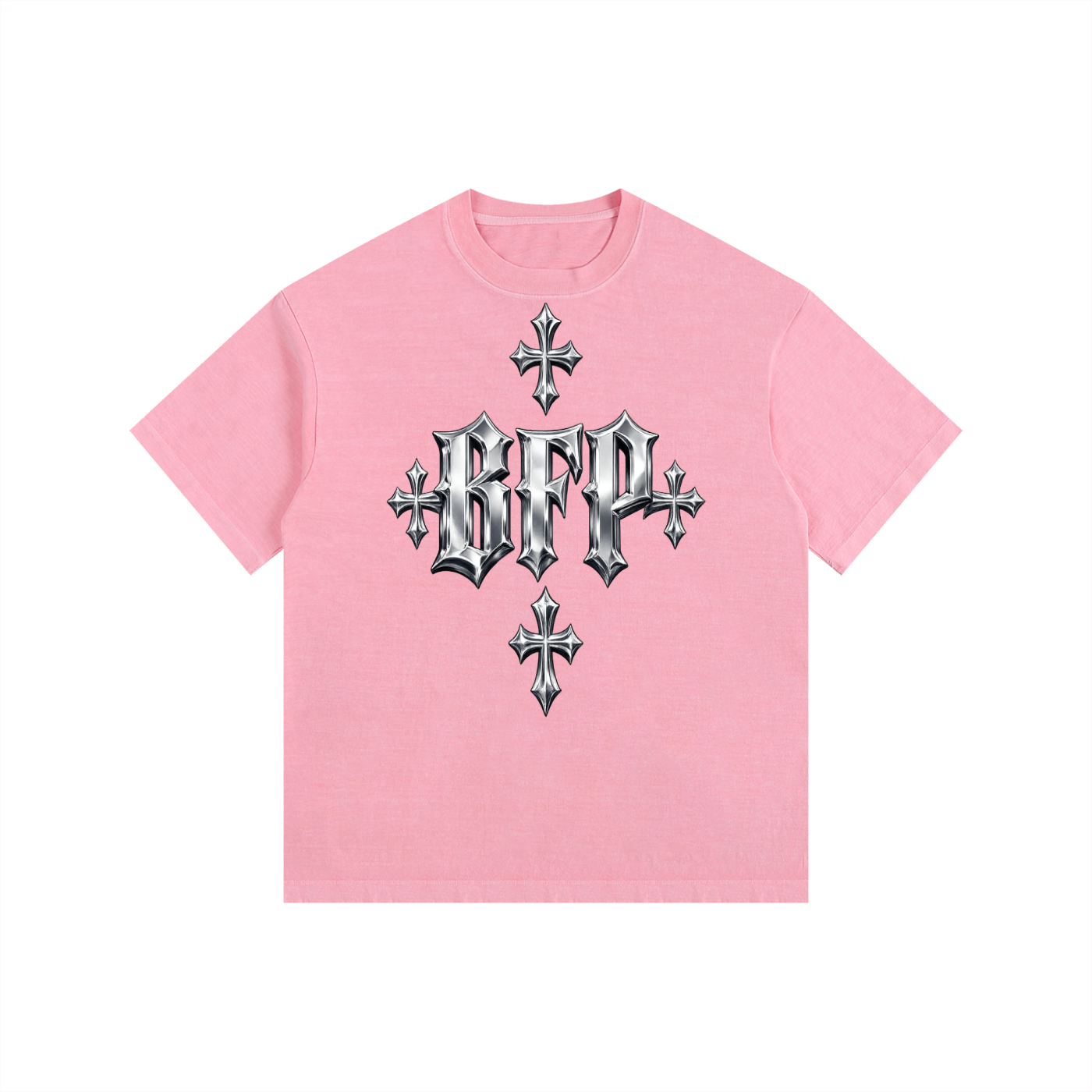 CHROME FUTURE Vintage Washed Oversized Cotton T-Shirt