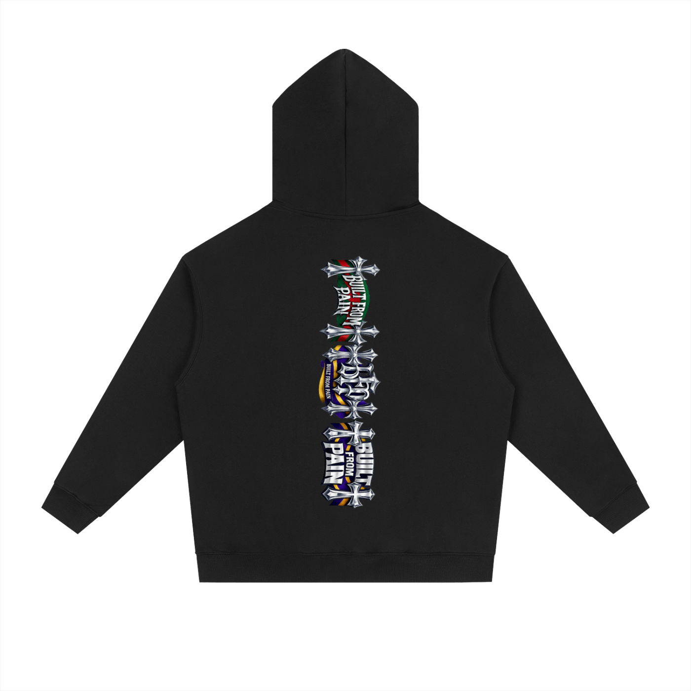 2 GUNS CHROME Essential Heavyweight Drop-Shoulder Hoodie
