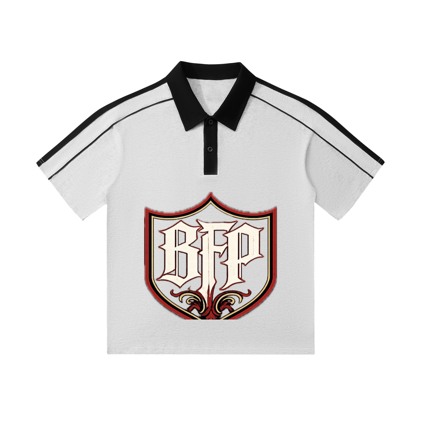 Contrast Collar Short-Sleeve Polo Shirt