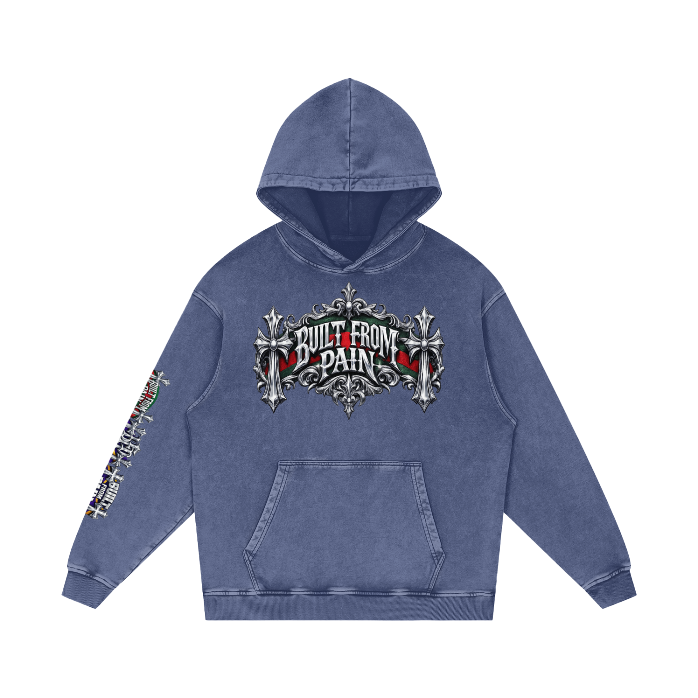 Chrome BFP Snow Washed Loose Cotton Hoodie
