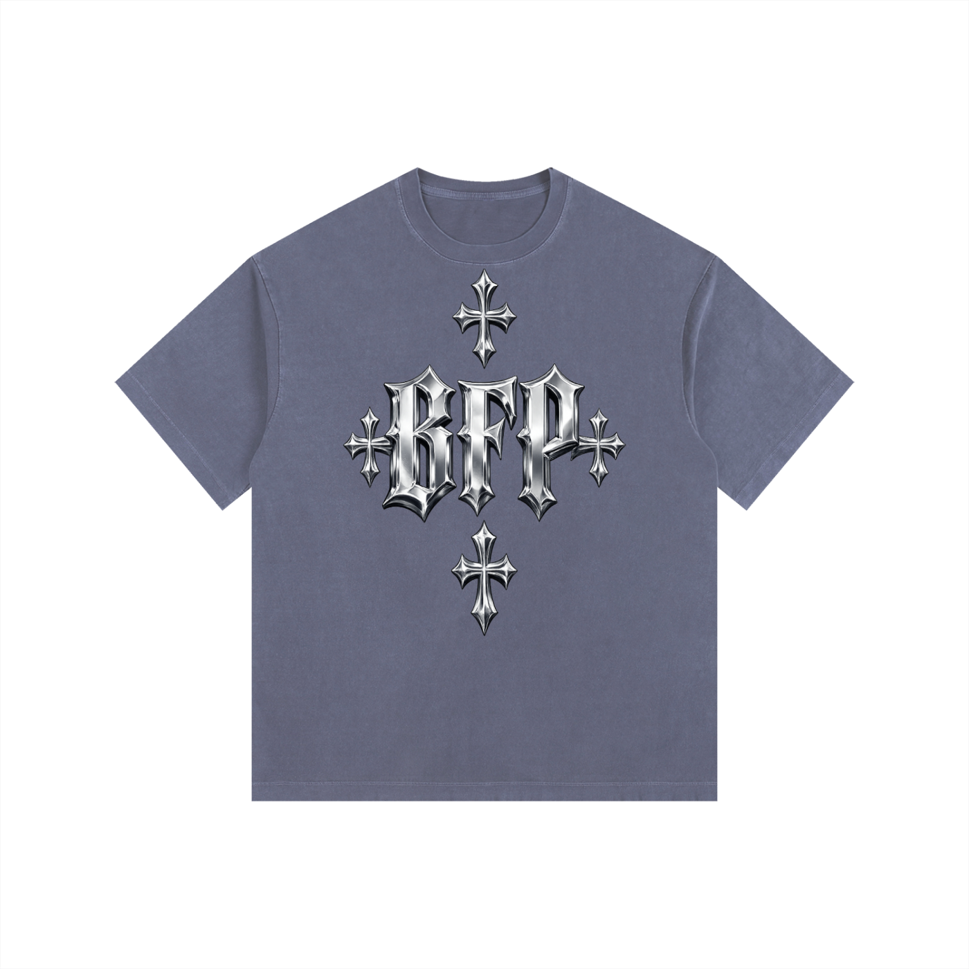 CHROME FUTURE Vintage Washed Oversized Cotton T-Shirt