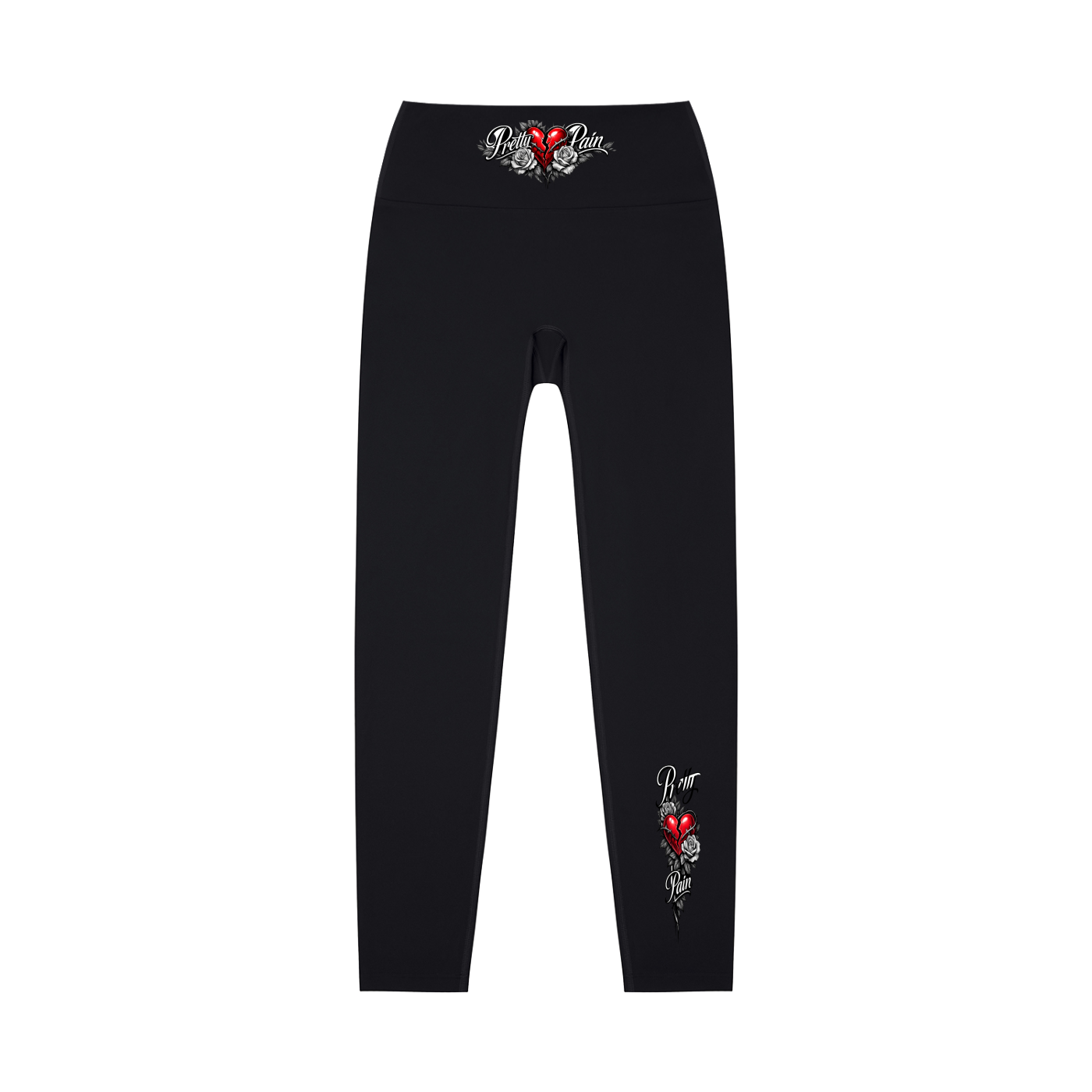 PRETTY PAIN High-Waisted Yoga Leggings