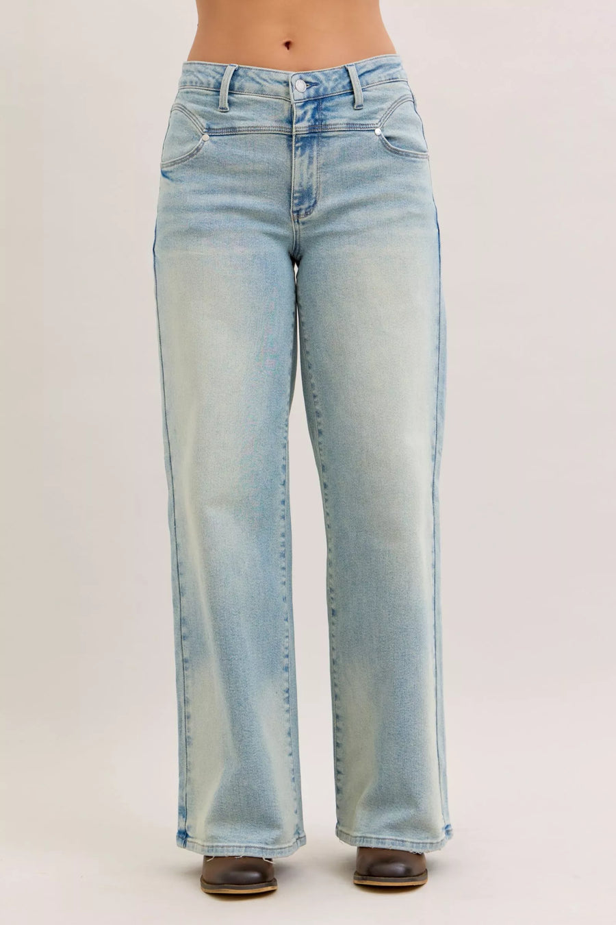 Judy Blue High Waist Column Straight Jeans