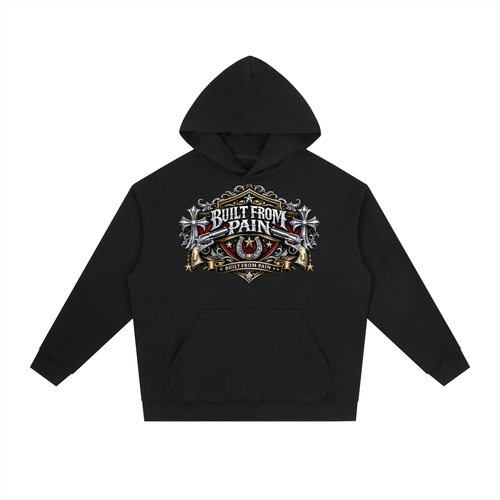 2 GUNS CHROME Essential Heavyweight Drop-Shoulder Hoodie