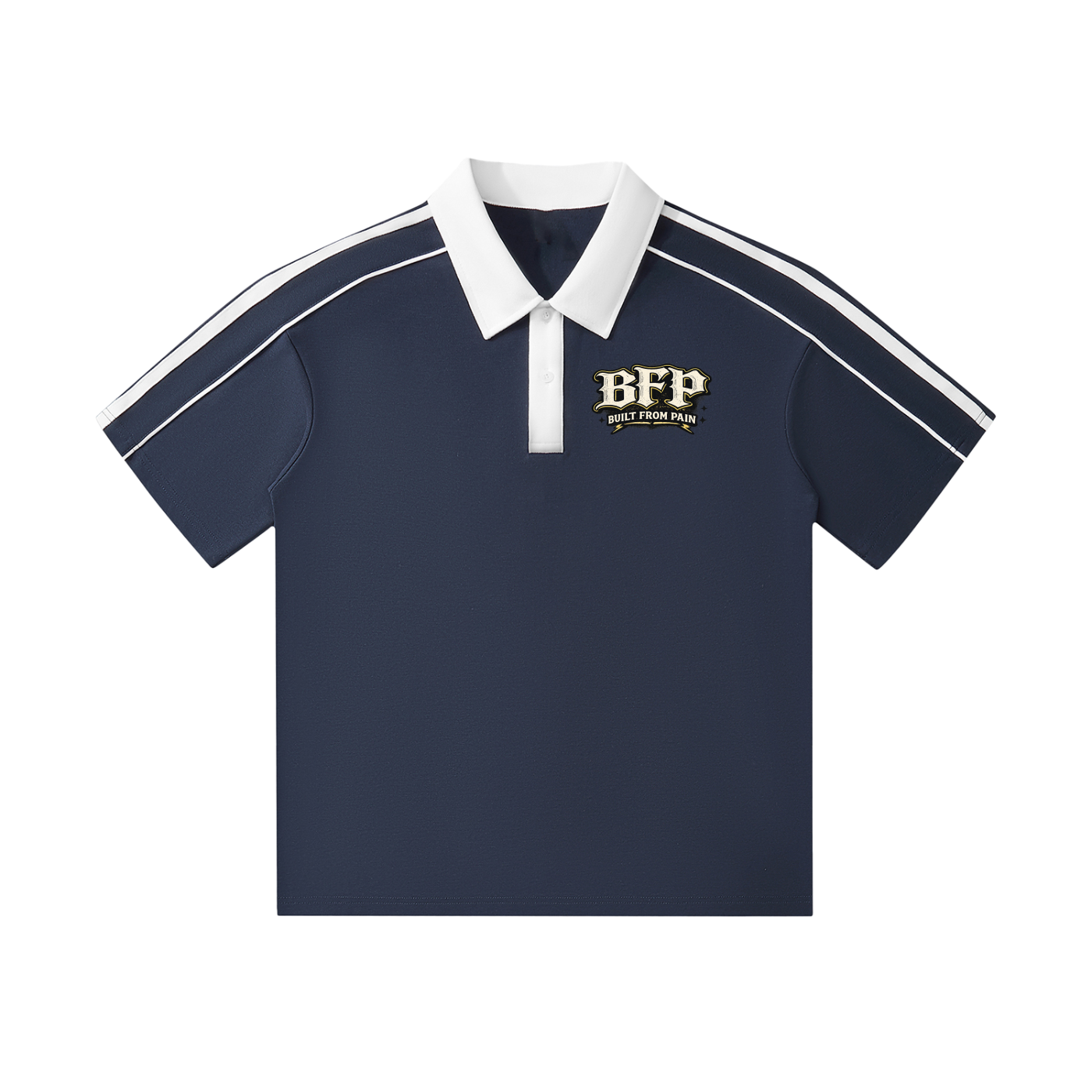 BFP Contrast Collar Short-Sleeve Polo Shirt