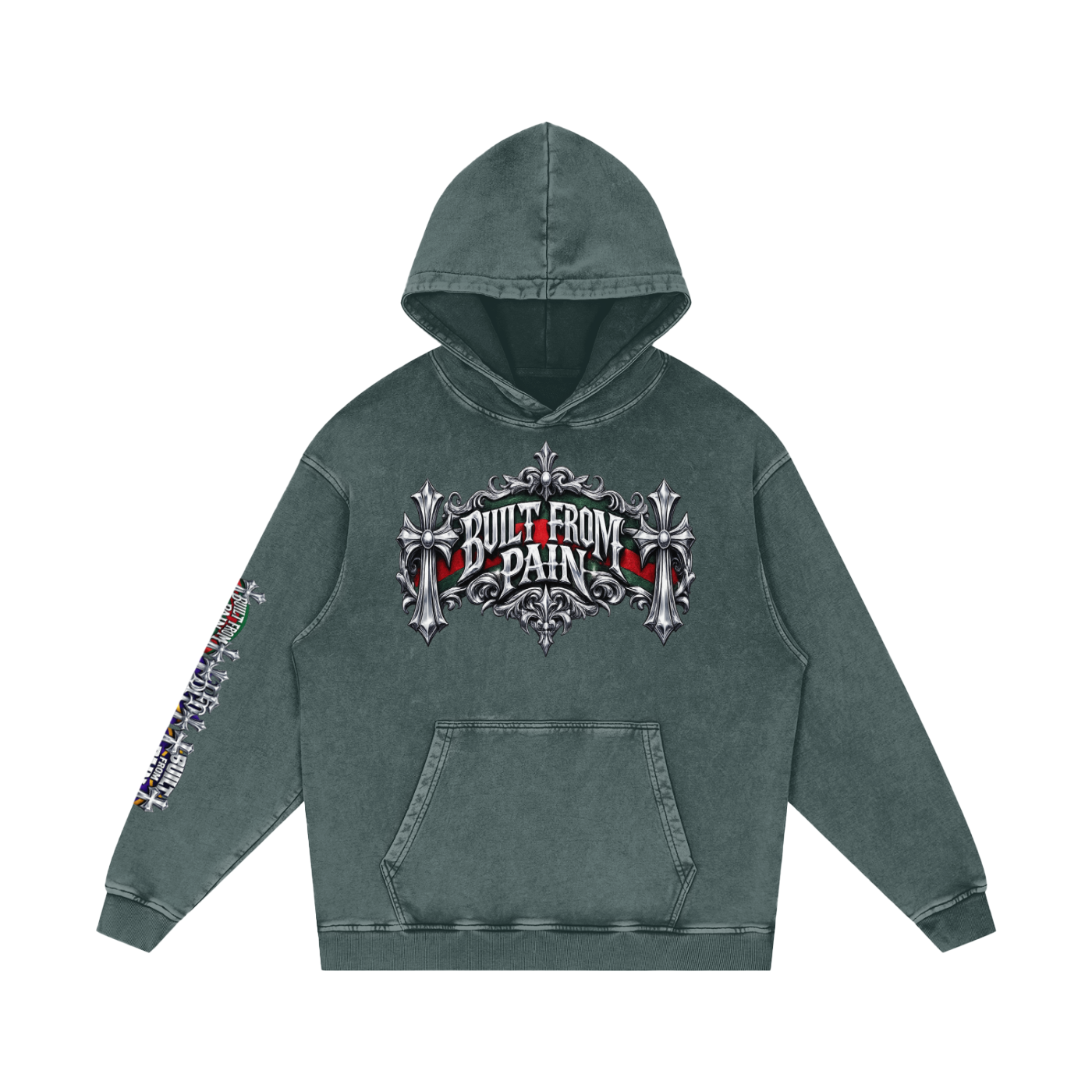 Chrome BFP Snow Washed Loose Cotton Hoodie