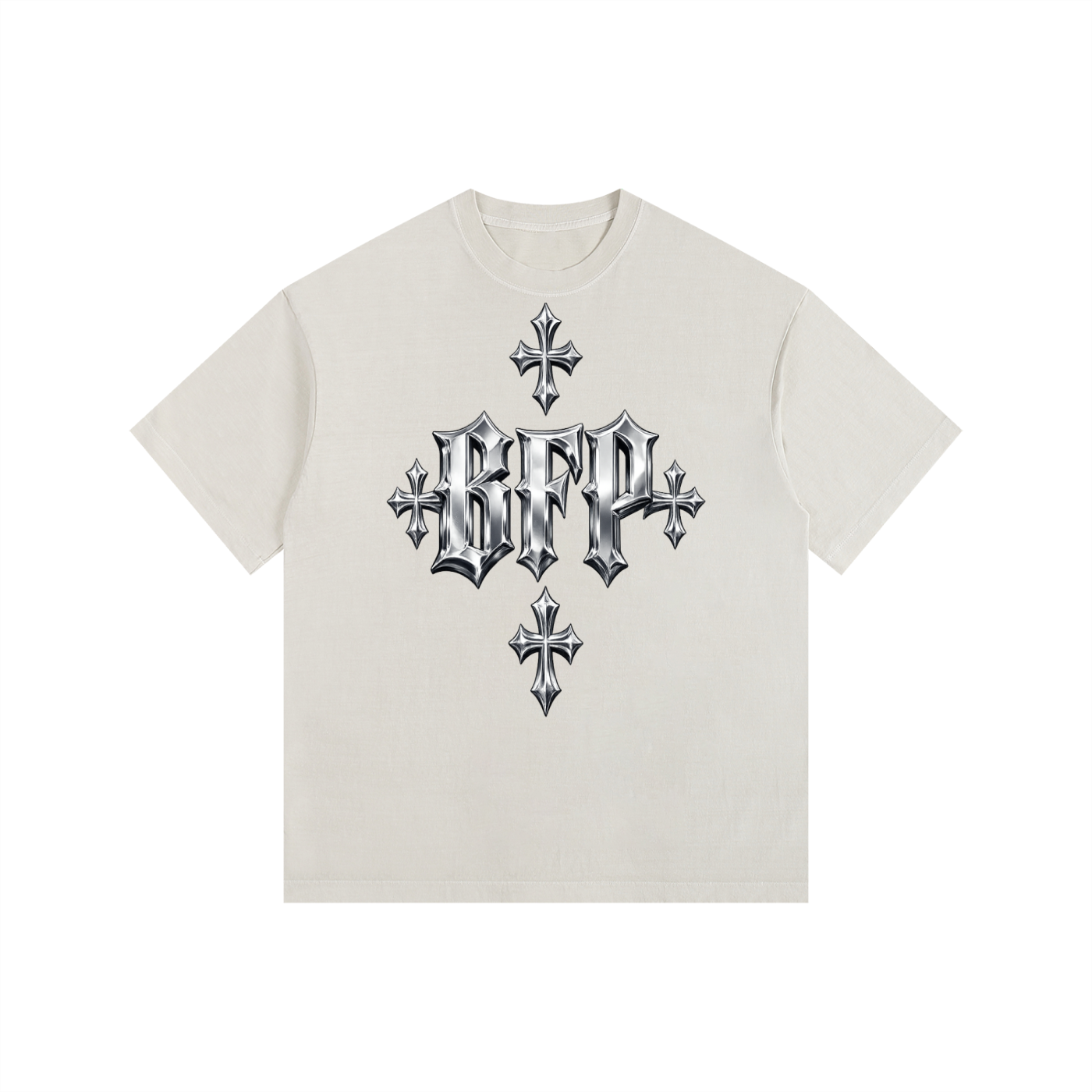 CHROME FUTURE Vintage Washed Oversized Cotton T-Shirt