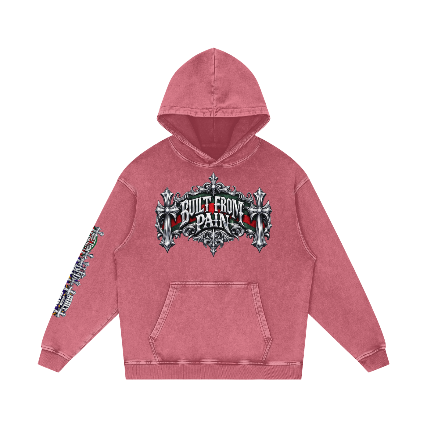 Chrome BFP Snow Washed Loose Cotton Hoodie