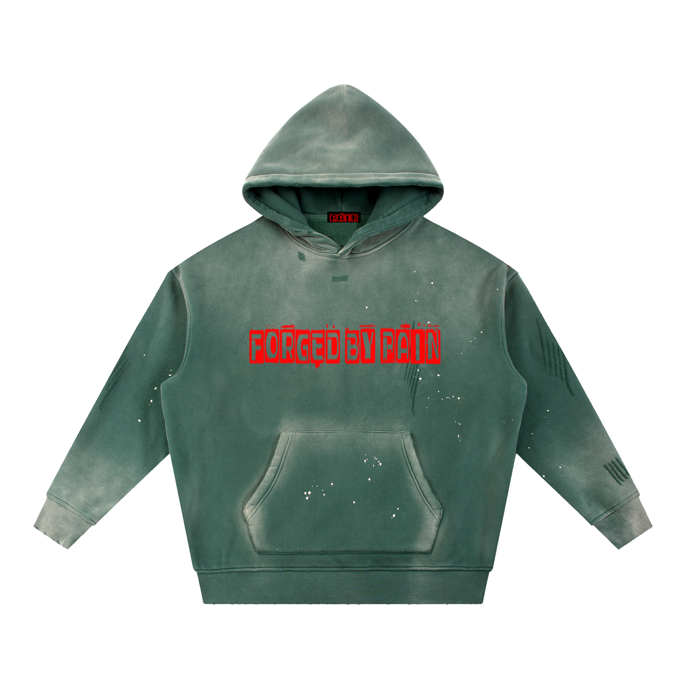 BFP Vintage Washed Forged by Pain Fleece Hoodie