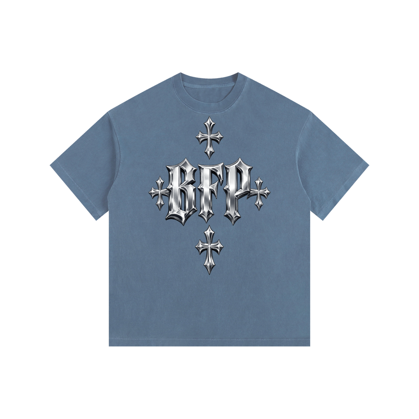 CHROME FUTURE Vintage Washed Oversized Cotton T-Shirt